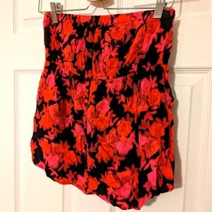 Strapless Vintage Rose Babydoll L Shirt